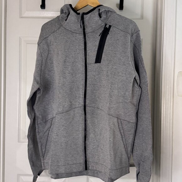 C9 by Champion Heather Grey Zip-up Cotton/Synthetic Hoodie + Added Features, XL - Picture 2 of 4